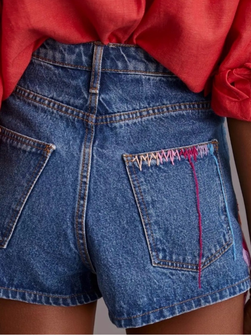 Farm Rio Colorful Birds Denim Shorts—BEAUTIFUL!! New with Tags. Size Medium - Picture 2 of 12